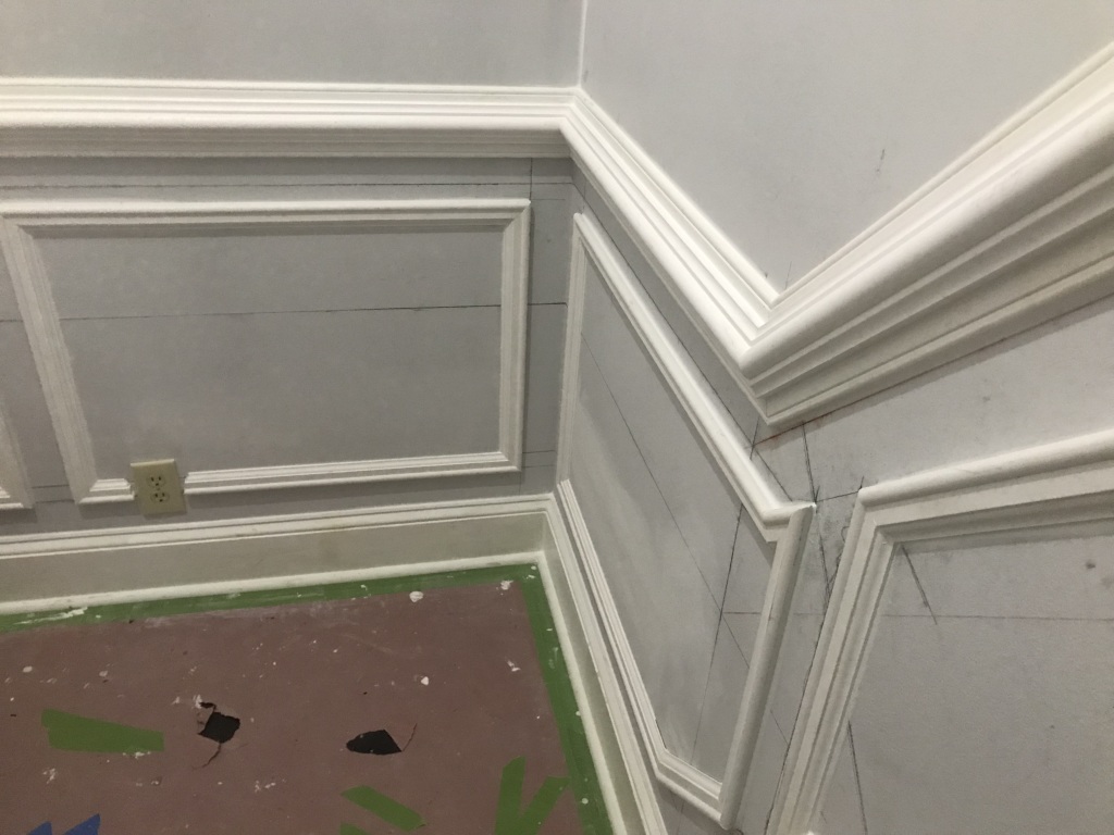  Constructing and Painting Wainscotting uncategorized featured work  