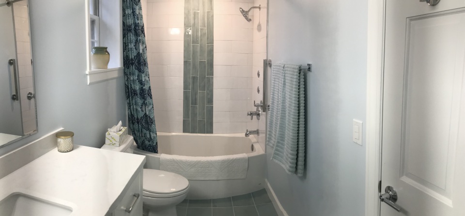 Basement Bathroom Enhanced with New Everything (and heated floors)