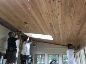 Tongue and Groove Ceiling Install